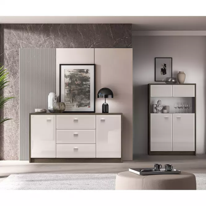 36LG+SYS.AVANTE 04 KOMODA DĄB WINDMILL DARK/CASHMERE