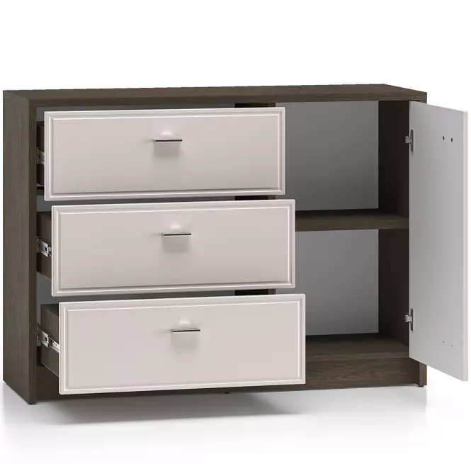 36LG+SYS.AVANTE 05 KOMODA DĄB WINDMILL DARK/CASHMERE