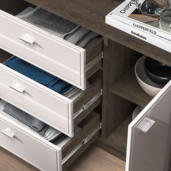 36LG+SYS.AVANTE 05 KOMODA DĄB WINDMILL DARK/CASHMERE