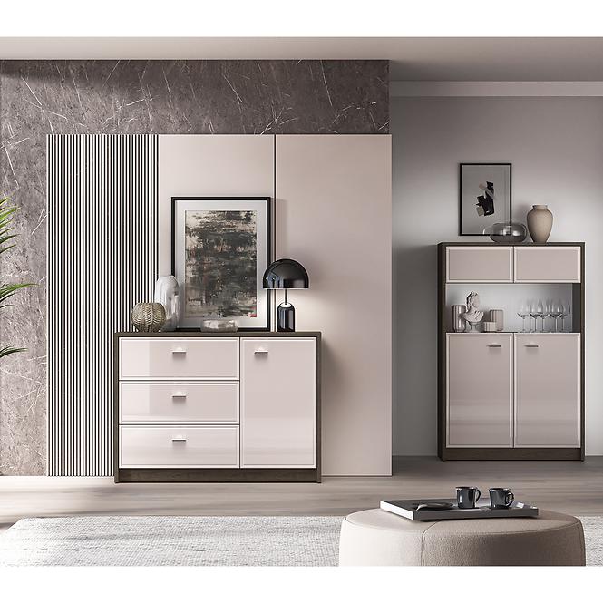 36LG+SYS.AVANTE 05 KOMODA DĄB WINDMILL DARK/CASHMERE