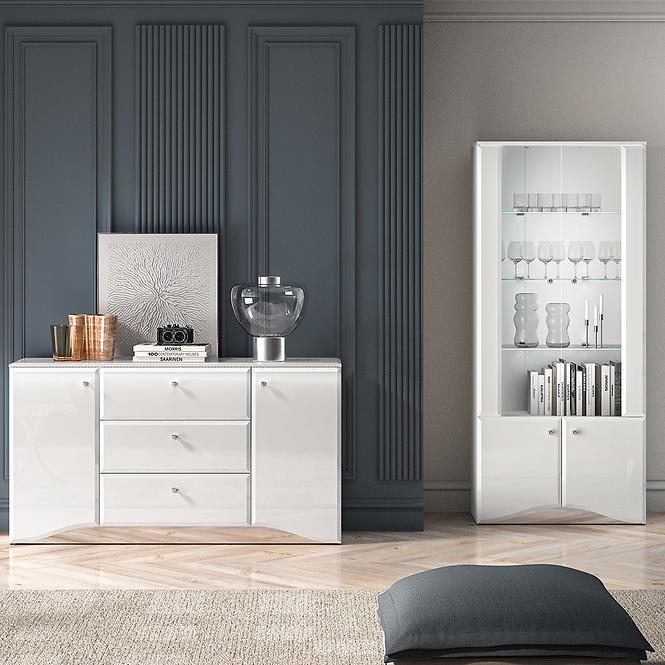 36LG+SYS GLAMOUR 02 KOMODA BIAŁY POŁYSK