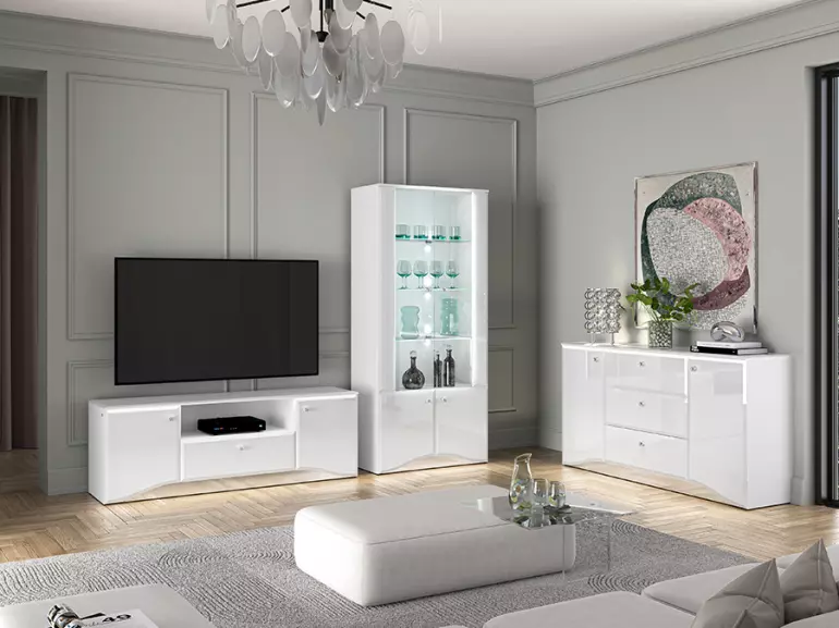 36LG+SYS GLAMOUR 02 KOMODA BIAŁY POŁYSK