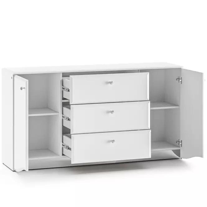 36LG+SYS GLAMOUR 02 KOMODA BIAŁY POŁYSK