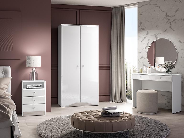 36LG+SYS GLAMOUR 09 KOMODA BIAŁY POŁYSK