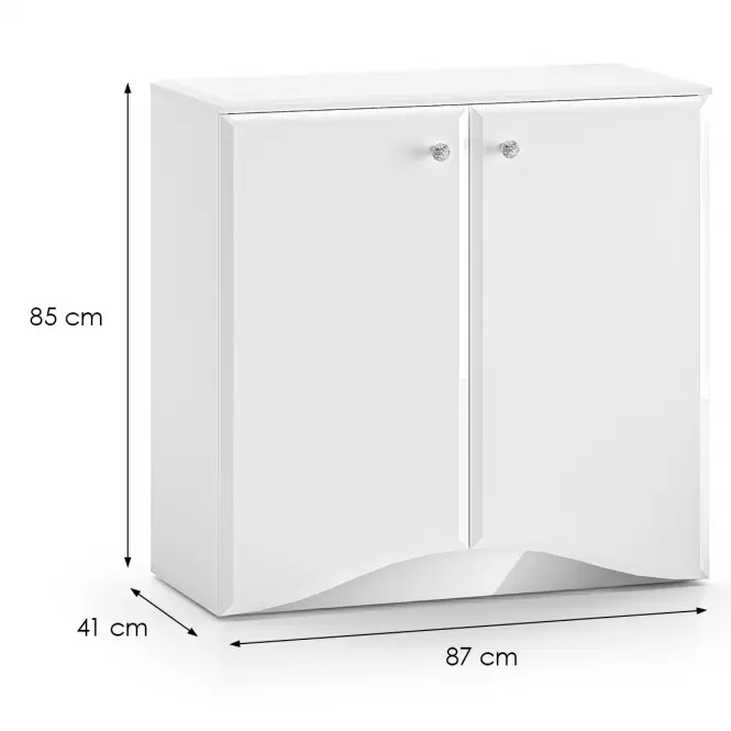 36LG+SYS GLAMOUR 09 KOMODA BIAŁY POŁYSK