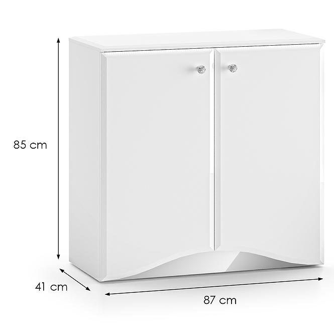 36LG+SYS GLAMOUR 09 KOMODA BIAŁY POŁYSK