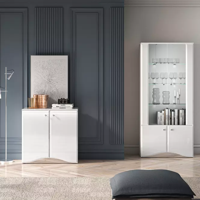 36LG+SYS GLAMOUR 09 KOMODA BIAŁY POŁYSK