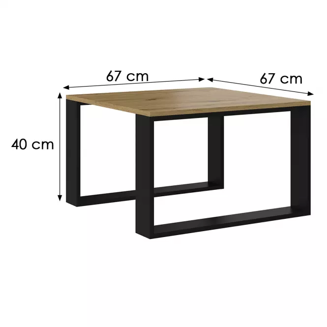 Konferenčný stolík Modern Mini Artisan/Čierna
