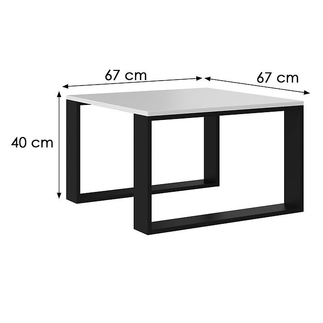 Konferenčný stolík Modern Mini Biela/Čierna