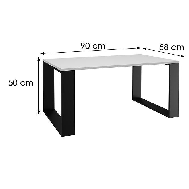 Konferenčný stolík Modern Biela/Čierna,2