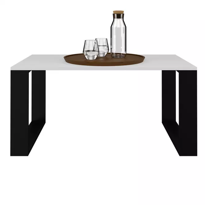 Konferenčný stolík Modern Biela/Čierna