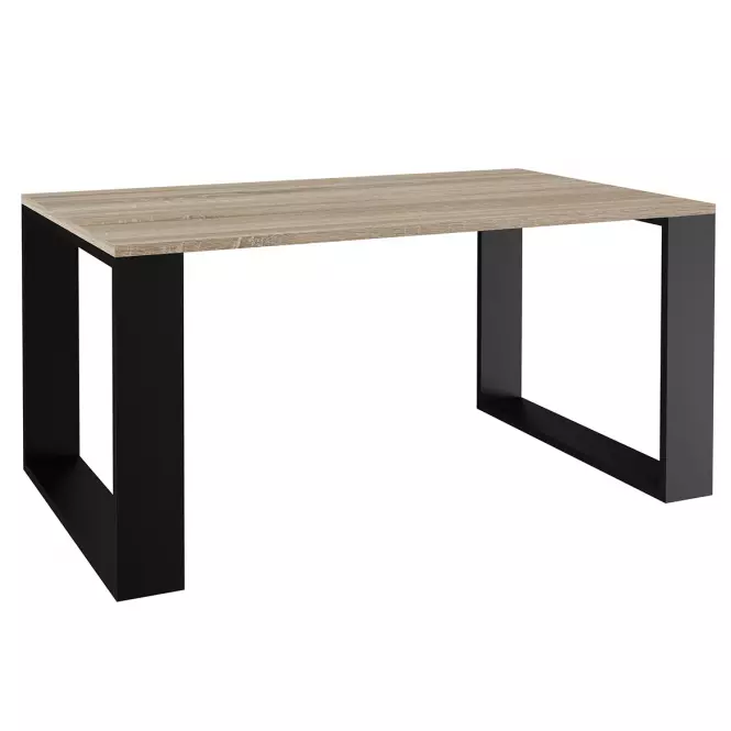Konferenčný stolík Modern Sonoma/Čierna