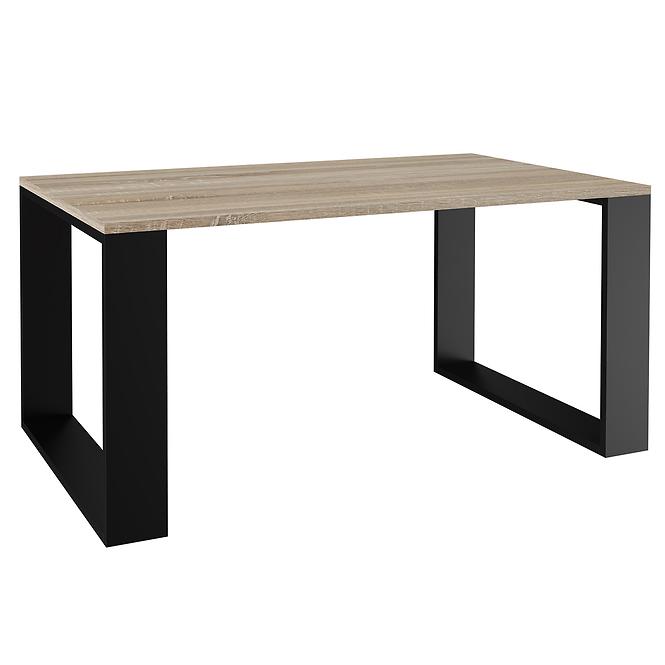 Konferenčný stolík Modern Sonoma/Čierna,3