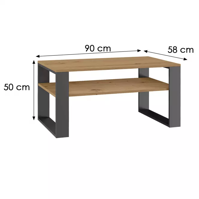 Konferenčný stolík Modern 1p Artisan/Antracit