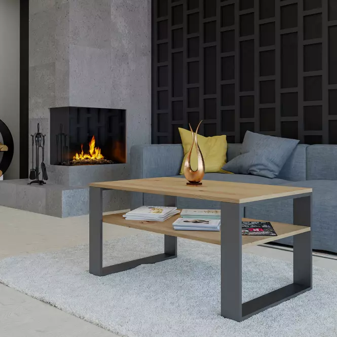 Konferenčný stolík Modern 1p Artisan/Antracit