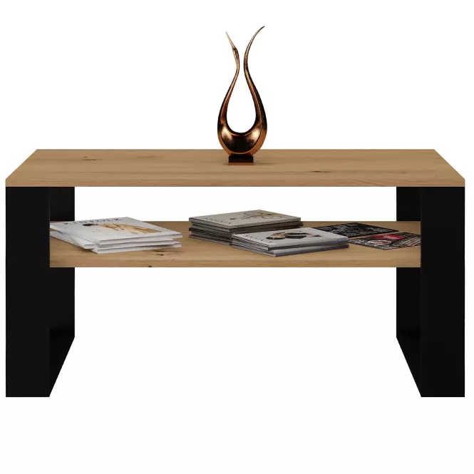 Konferenčný stolík Modern 1p Artisan/Čierna
