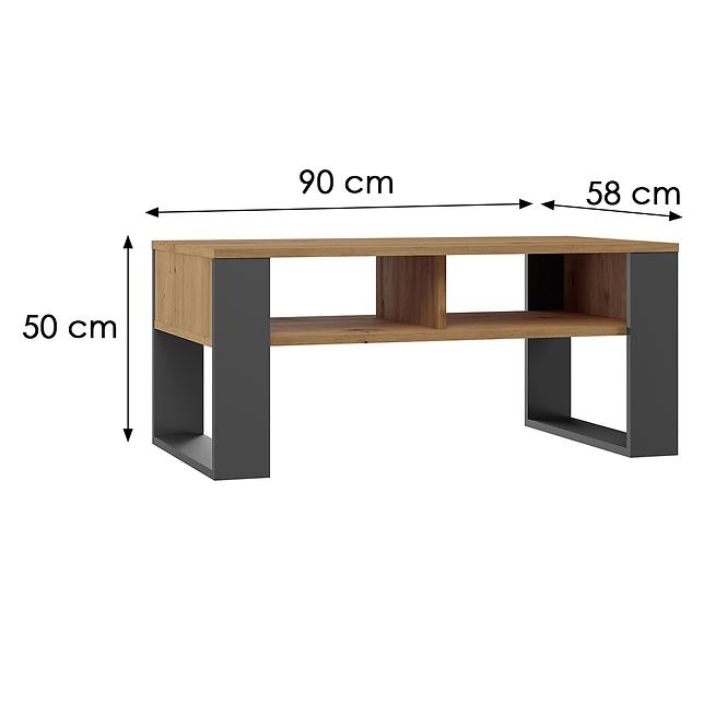Konferenčný stolík Modern 2p Artisan/Antracit