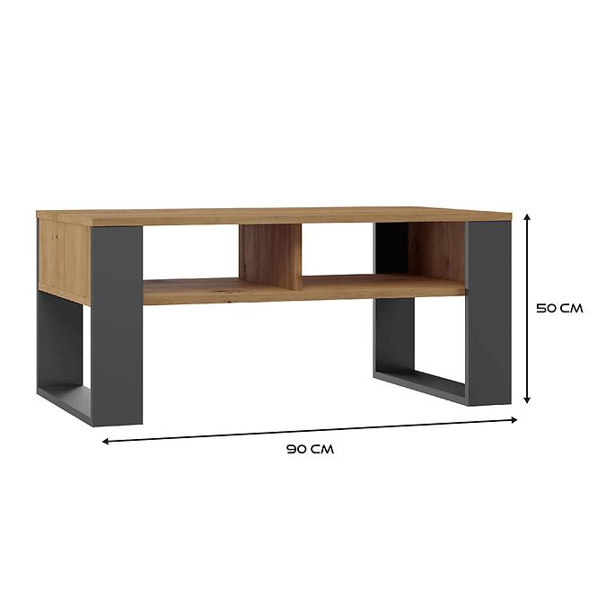 Konferenčný stolík Modern 2p Artisan/Antracit