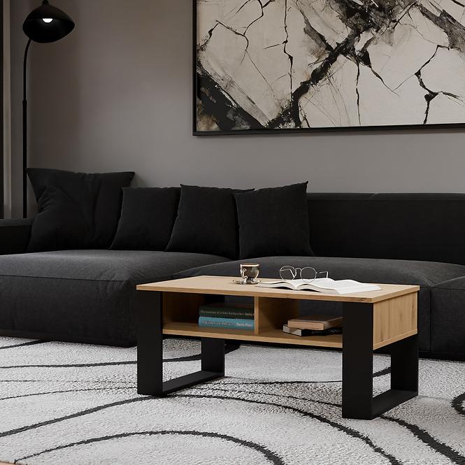 Konferenčný stolík Modern 2p Artisan/Čierna