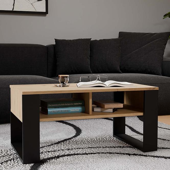 Konferenčný stolík Modern 2p Artisan/Čierna