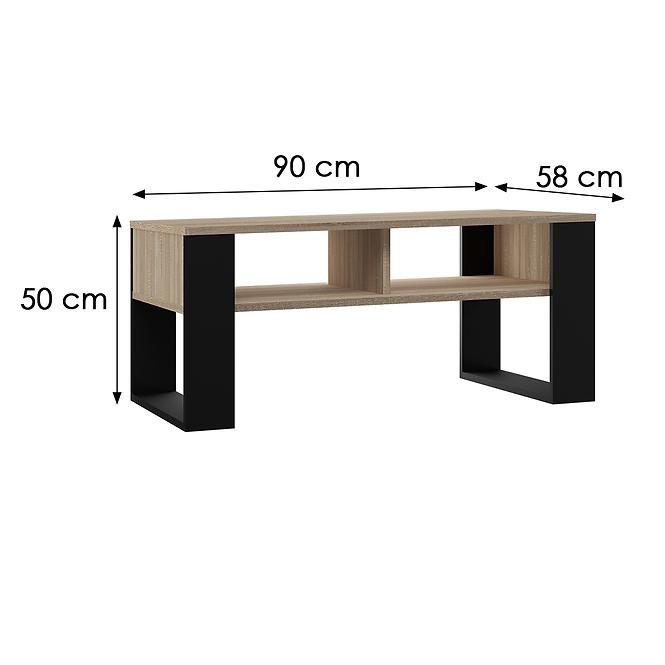 Konferenčný stolík Modern 2p Sonoma/Čierna