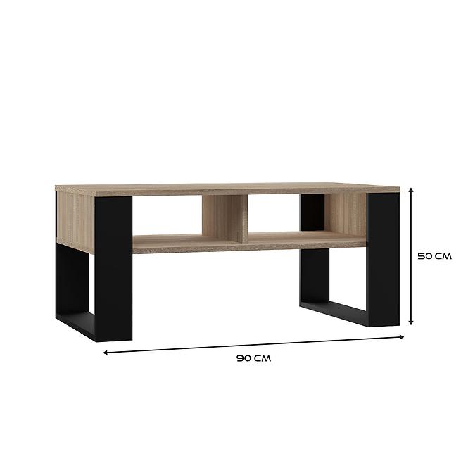 Konferenčný stolík Modern 2p Sonoma/Čierna