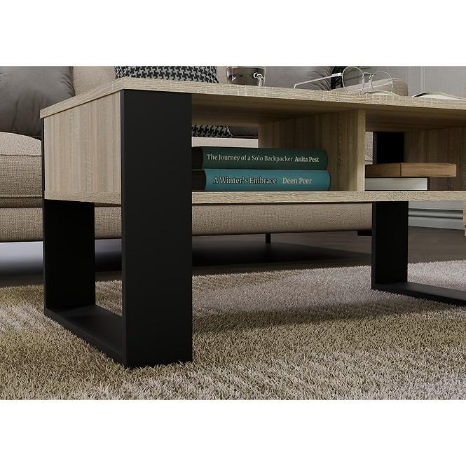 Konferenčný stolík Modern 2p Sonoma/Čierna