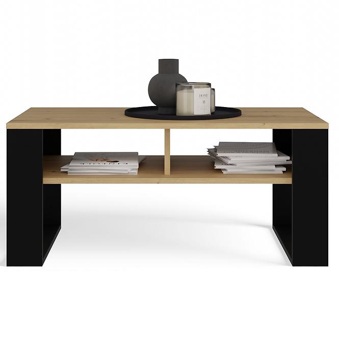 Konferenčný stolík Modern 2p Slim Artisan/Čierna