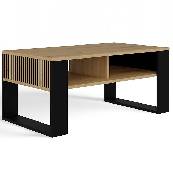 Konferenčný stolík Modern 2p Slim Artisan/Čierna