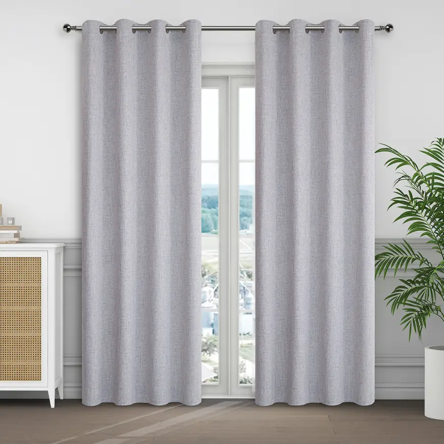 Záves na priechodkách KSENIA YC11867/280G/21/140x250 sivý