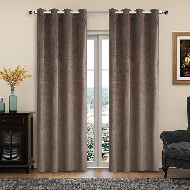 Závesový materiál YC11931/280G/05 hnědá 280 Tovar na mieru