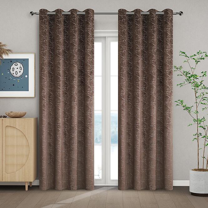 Závesový materiál YC11934/280G/05 hnědá 280 Tovar na mieru