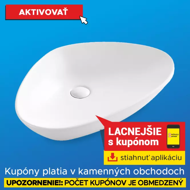 Umývadlo na dosku Kansa 59x39 cm nepravidelné (K)