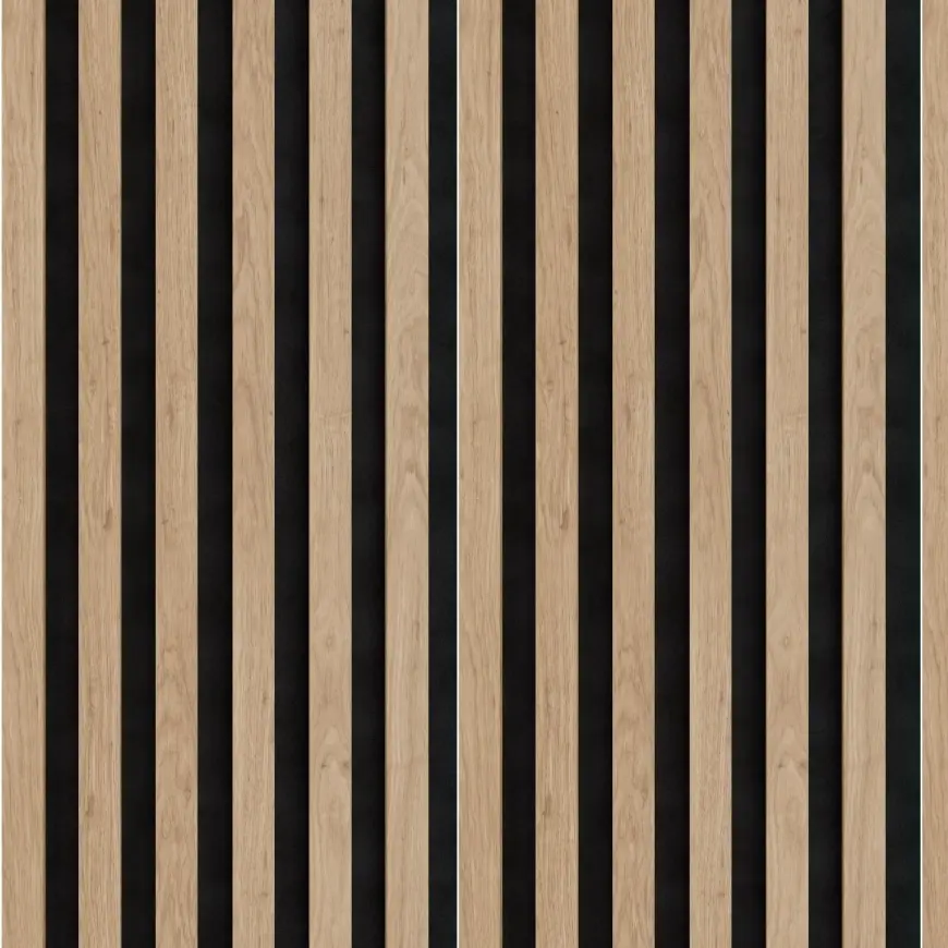 Akustické panely lamelové na plsti Dub Saragossa 30x265 cm