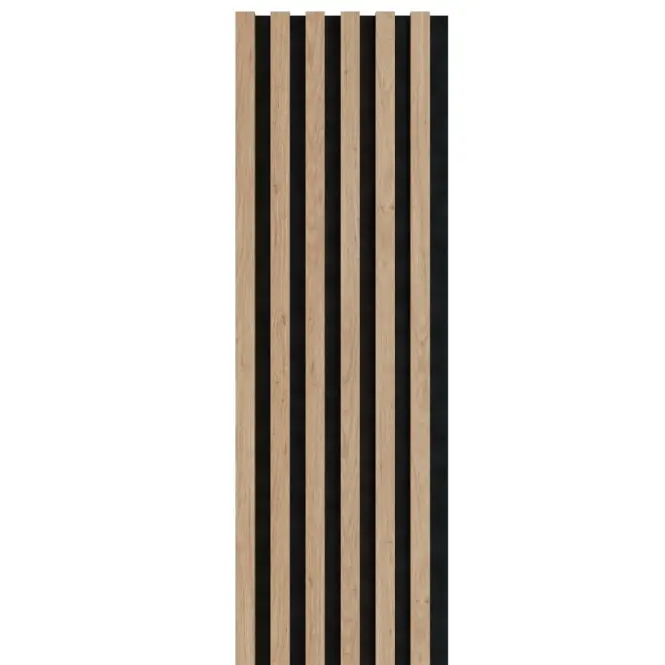Akustické panely lamelové na plsti Dub Saragossa 30x265 cm,3