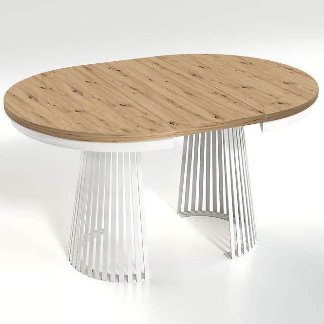 Rozkladací stôl  Garda Biela/Artisan,3
