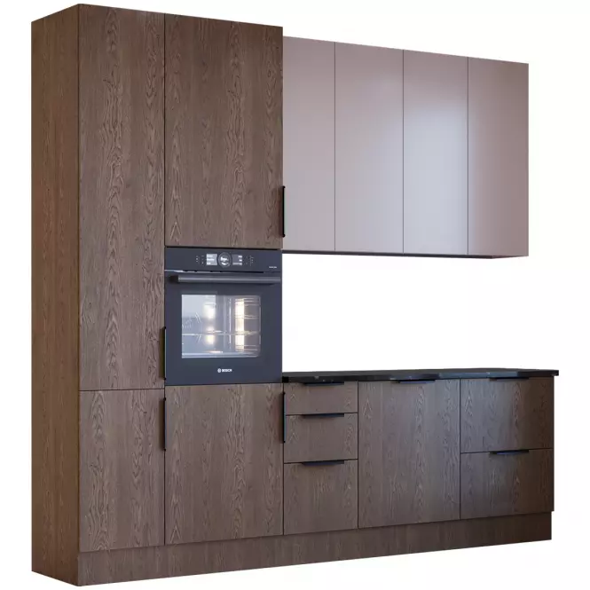 Kuchynská linka Luxeo 260 Baltic Storm/Beige Set 3