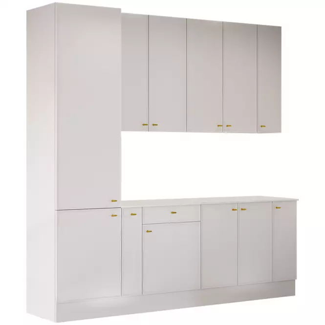 Kuchynská linka Luxeo 250 Biela/Tenký rám White Set 1