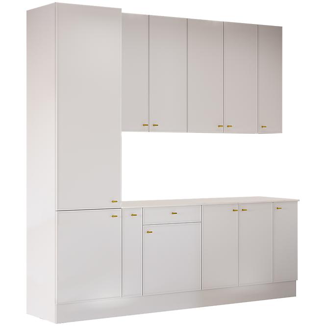 Kuchynská linka Luxeo 250 Biela/Tenký rám White Set 1