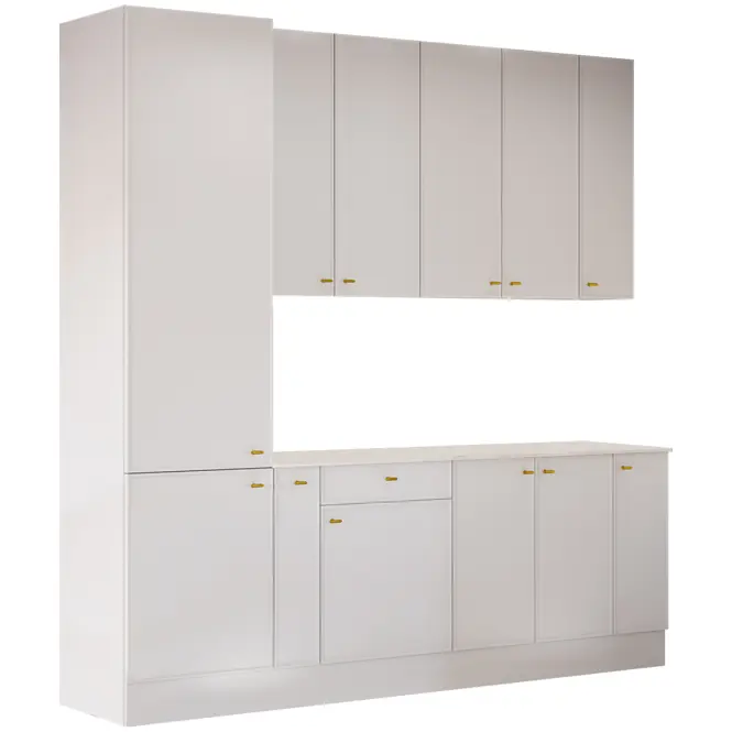Kuchynská linka Luxeo 250 Biela/Tenký rám White Set 1,2