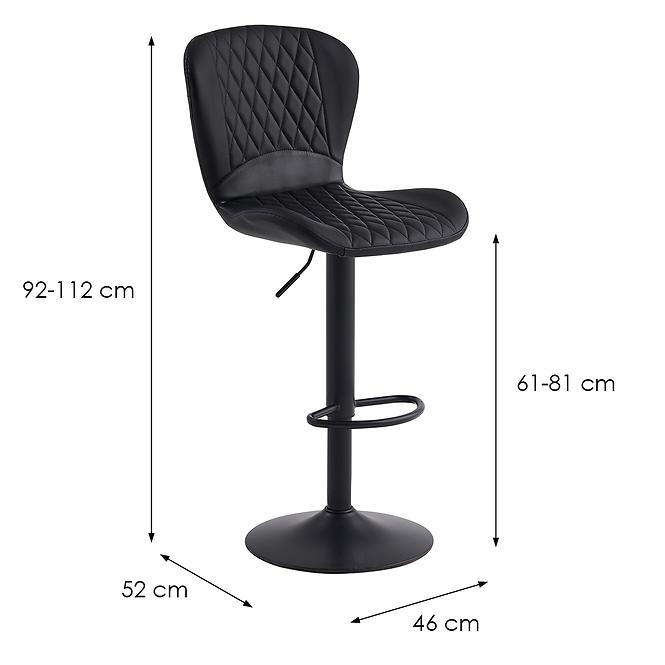 Barová stolička Iris 12026 čierna,6