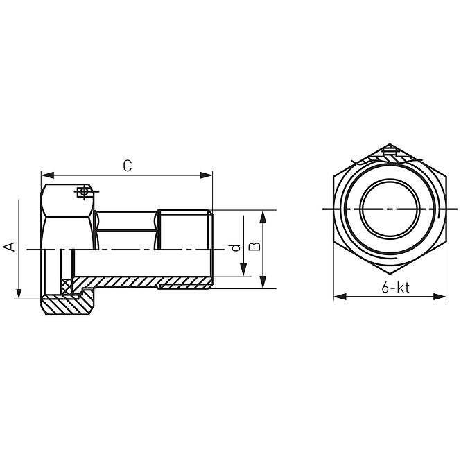 Polšrubenie k vodomeru 1/2” SG11