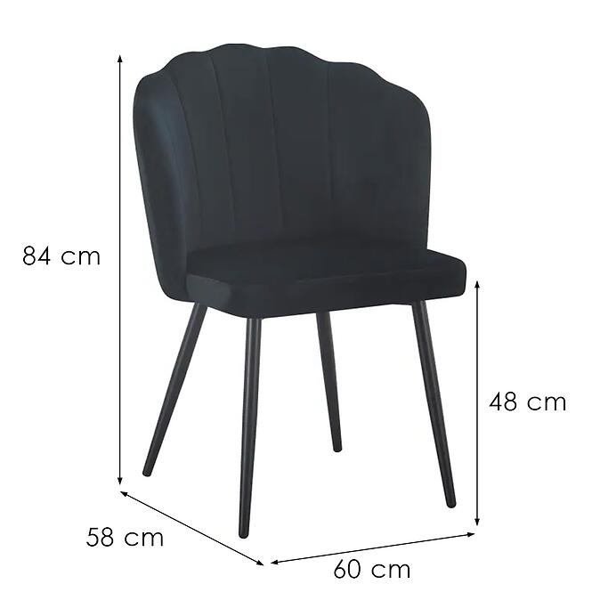Stolička Robin 12330 čierna,2