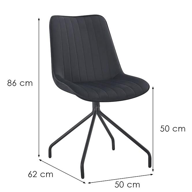 Stolička Nussi 12325 čierna