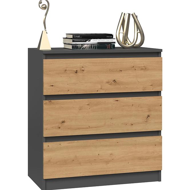 Nočný stolíkMalwa M3 Antracit/Artisan,4