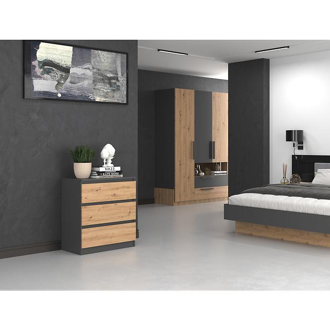 Nočný stolíkMalwa M3 Antracit/Artisan,5