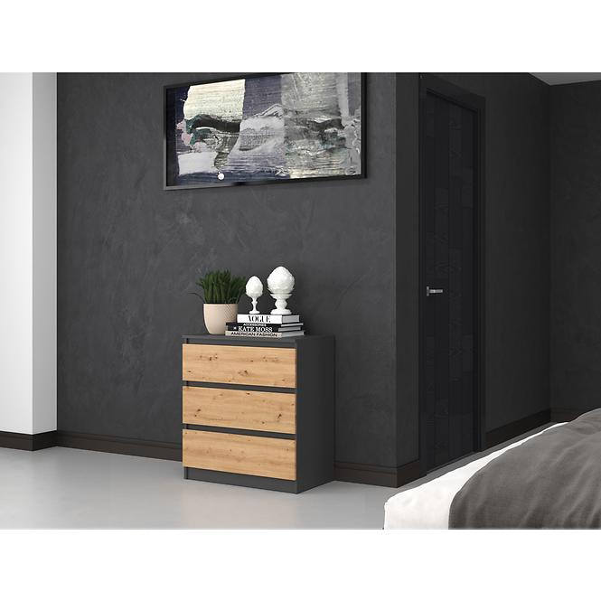 Nočný stolíkMalwa M3 Antracit/Artisan,6