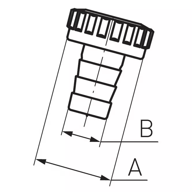 Koncovka s maticou na záhradný ventil 1/2" K44,2