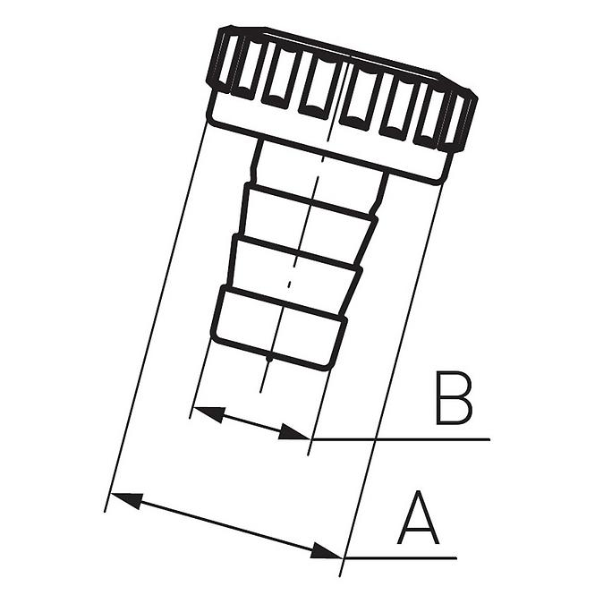 Koncovka s maticou na záhradný ventil 1/2" K44,2