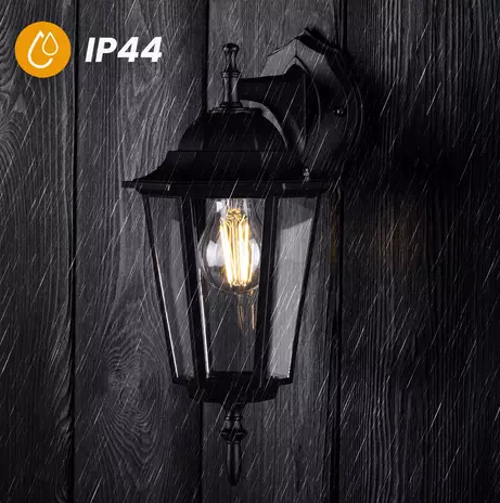 Záhradná lampa BELLIS E27 Black KD1